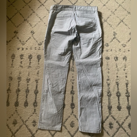 Gap Skinny Mini Striped Blue & White Pants - Picture 5 of 5